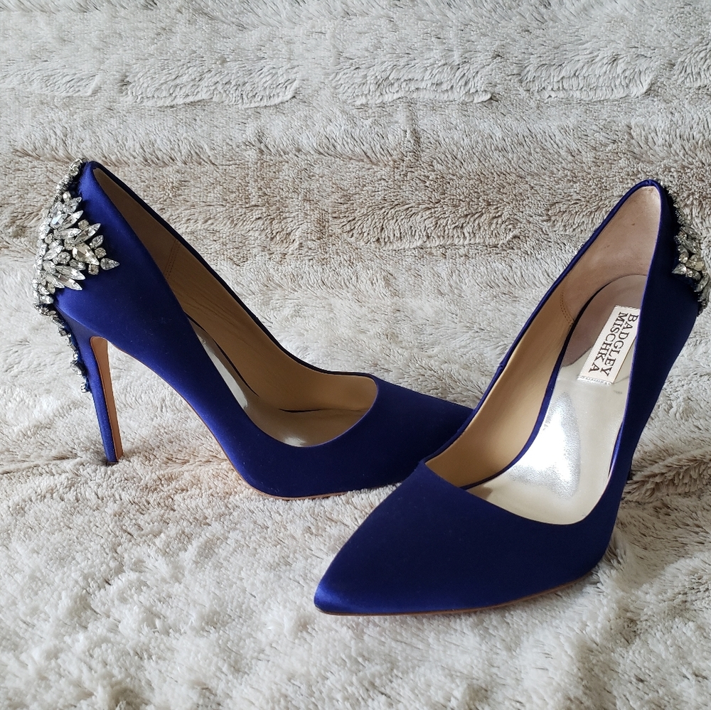 Badgley Mischka Blue Shoes